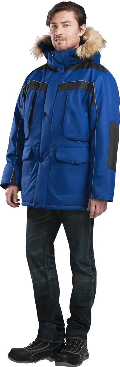 Куртка ДИКСОН зимняя (василёк/чёрный)