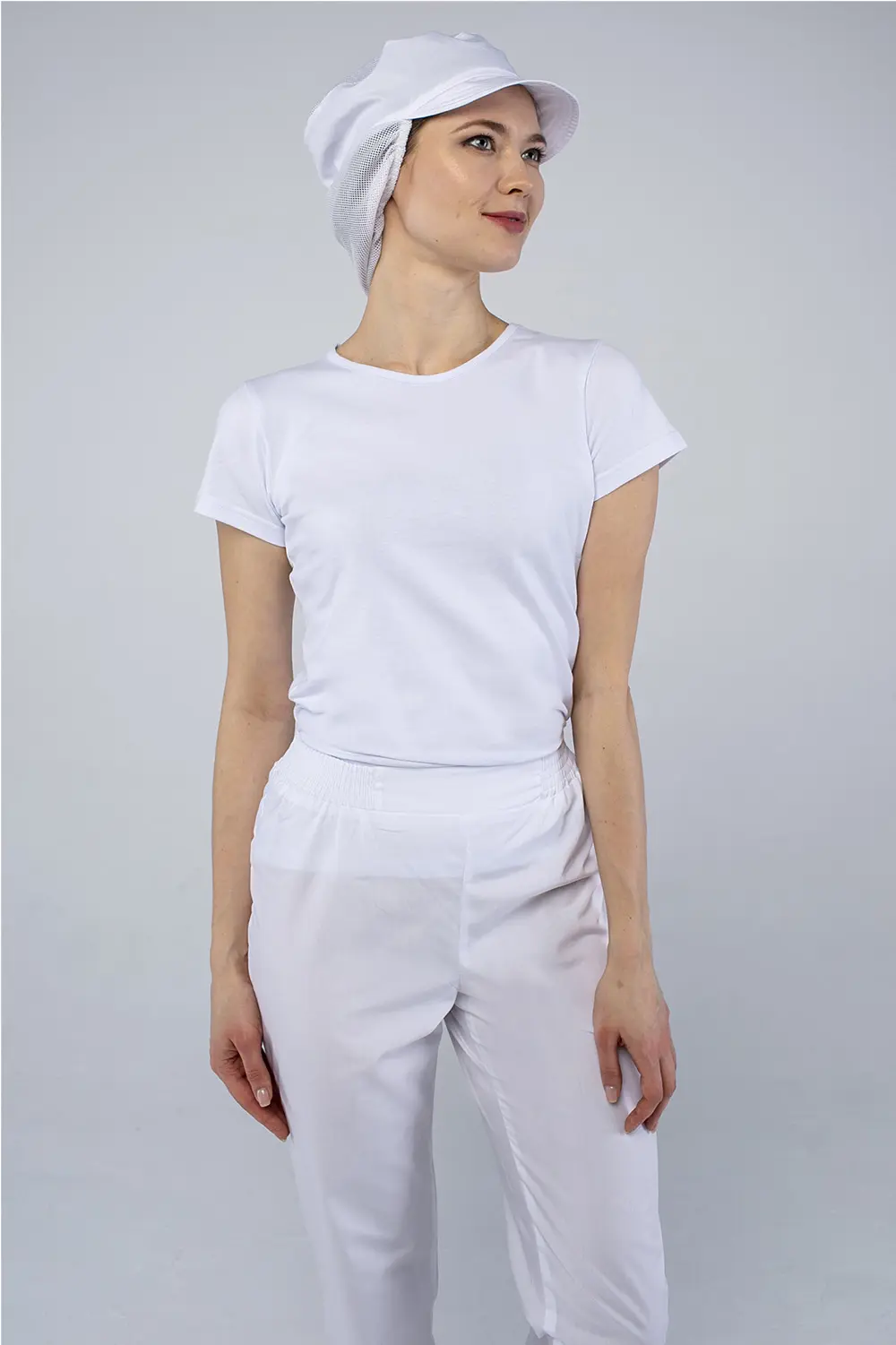 Кепи ХАССП универсальная с сеткой (белый)