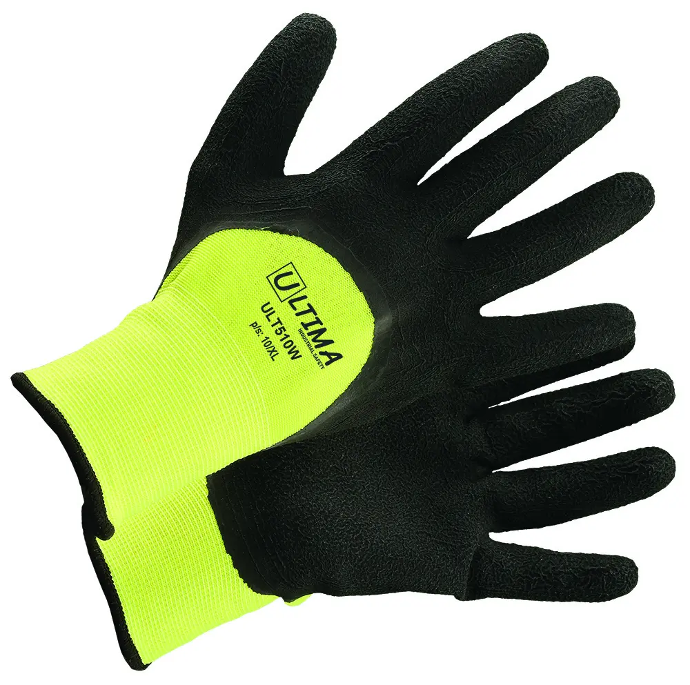 Перчатки ULTIMA ULT510W двухслойные с латексным покрытием зимние