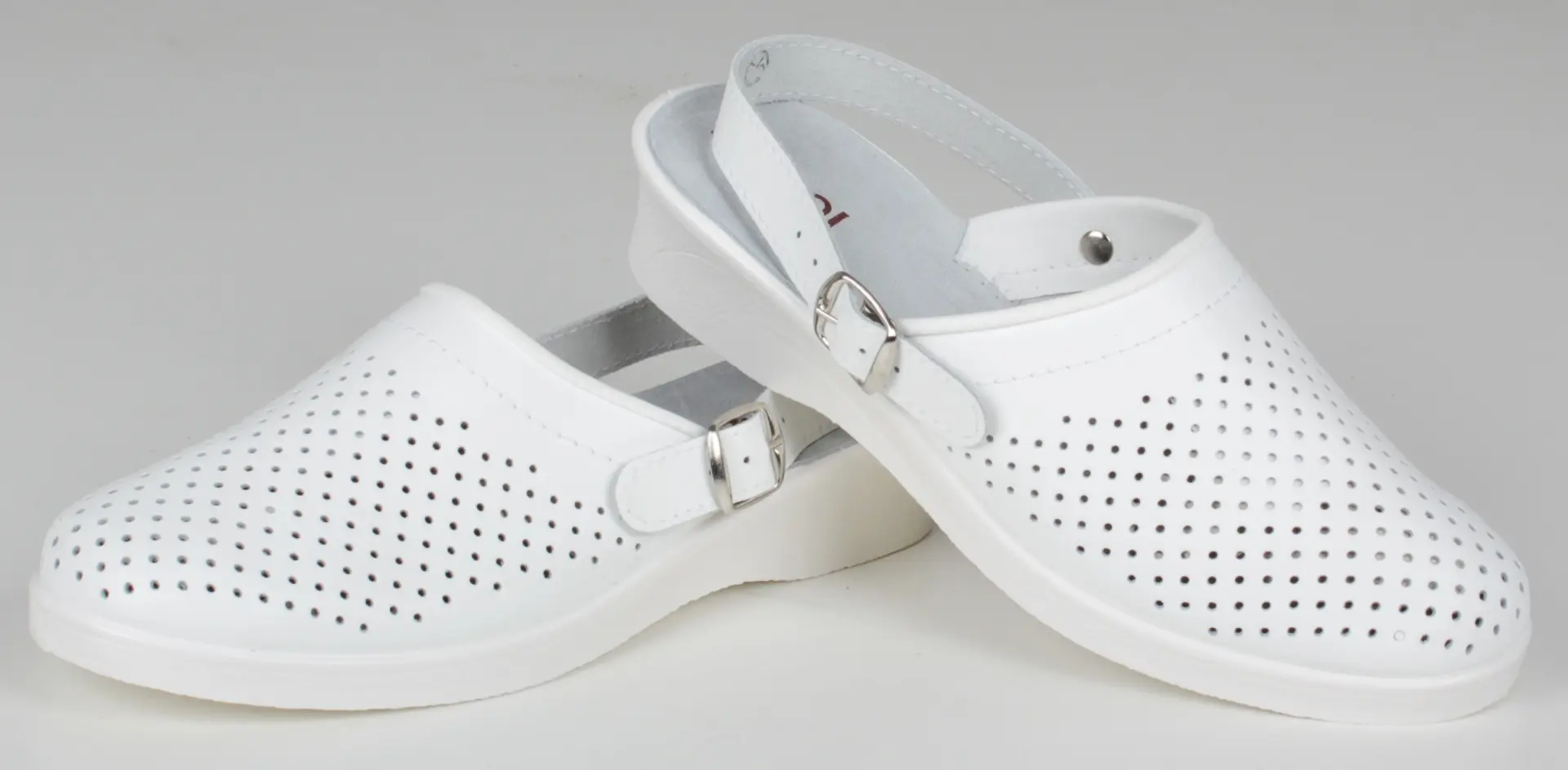 Сабо ЭМАНУЭЛА ПВХ ALMI 6802-00101 женские нат.кожа (белый)