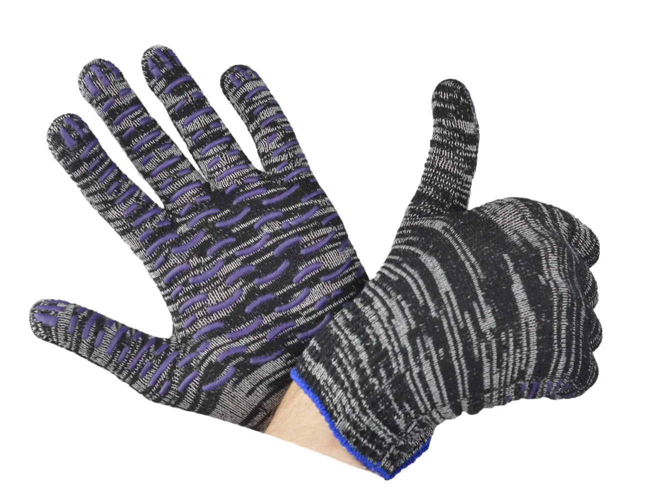 Перчатки х/б ЛЮКС Березка ПВХ-волна 10кл ОТГРУЗКА КРАТНО 10 ПАР