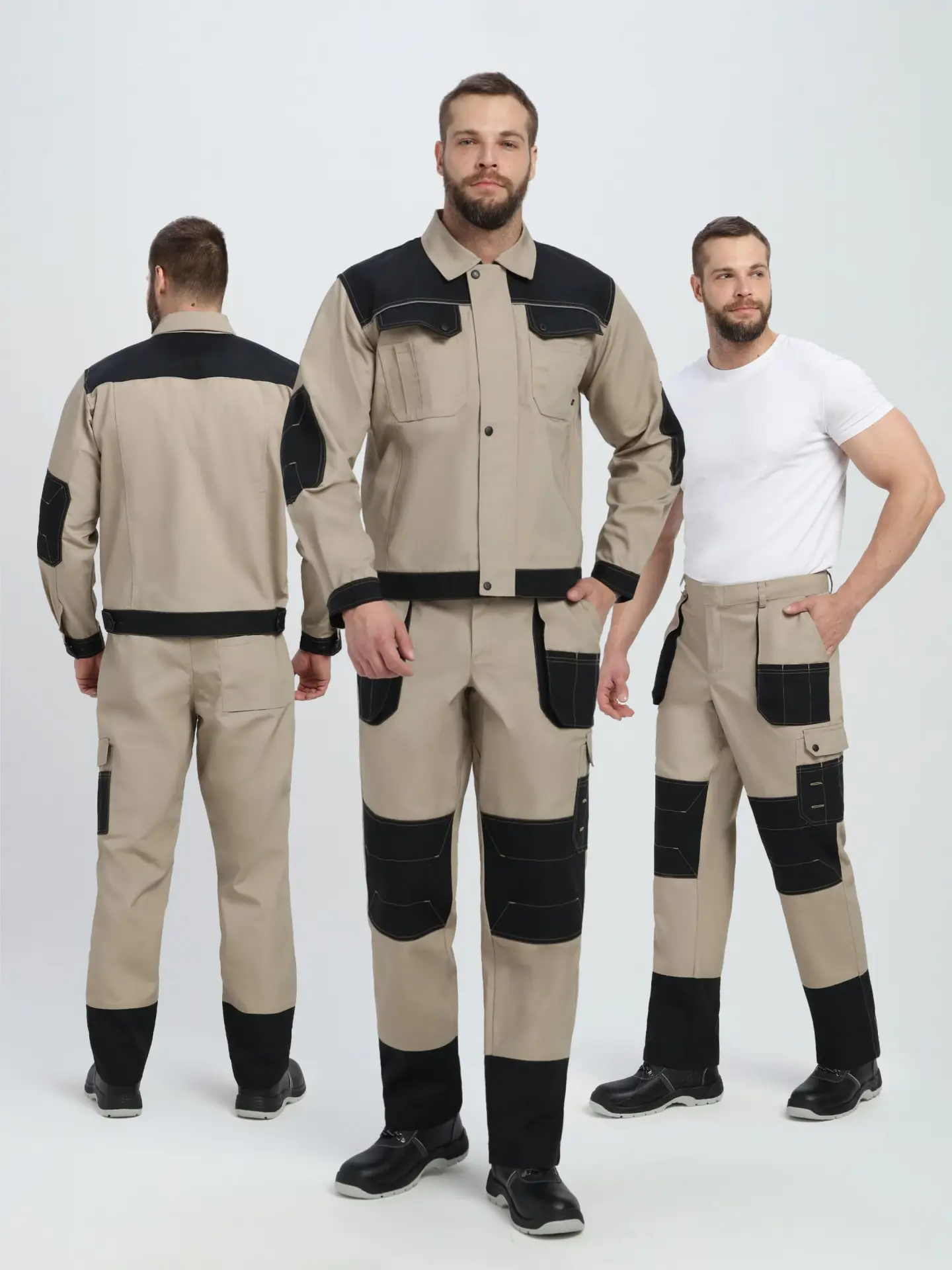 Костюм ВЕСТ IMP с БР (бежевый/черный)