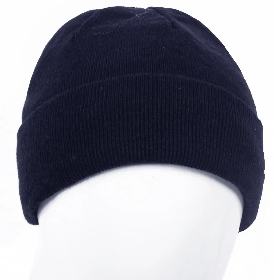 Шапка ФРОСТ трикотажная двойная (т.синий)