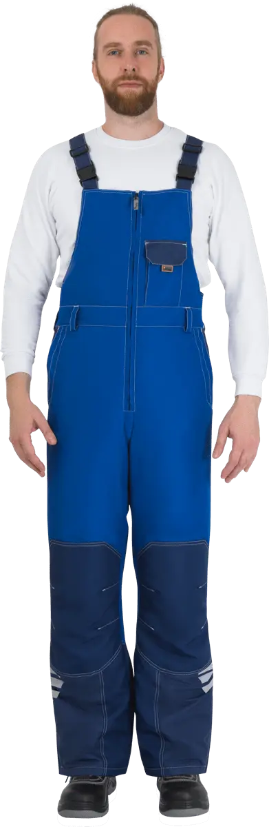 Полукомбинезон ЭДВАНС зимний (синий/васильковый)