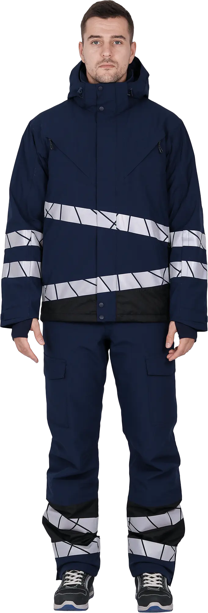 Куртка ACTIVE утепленная (синий/черный)