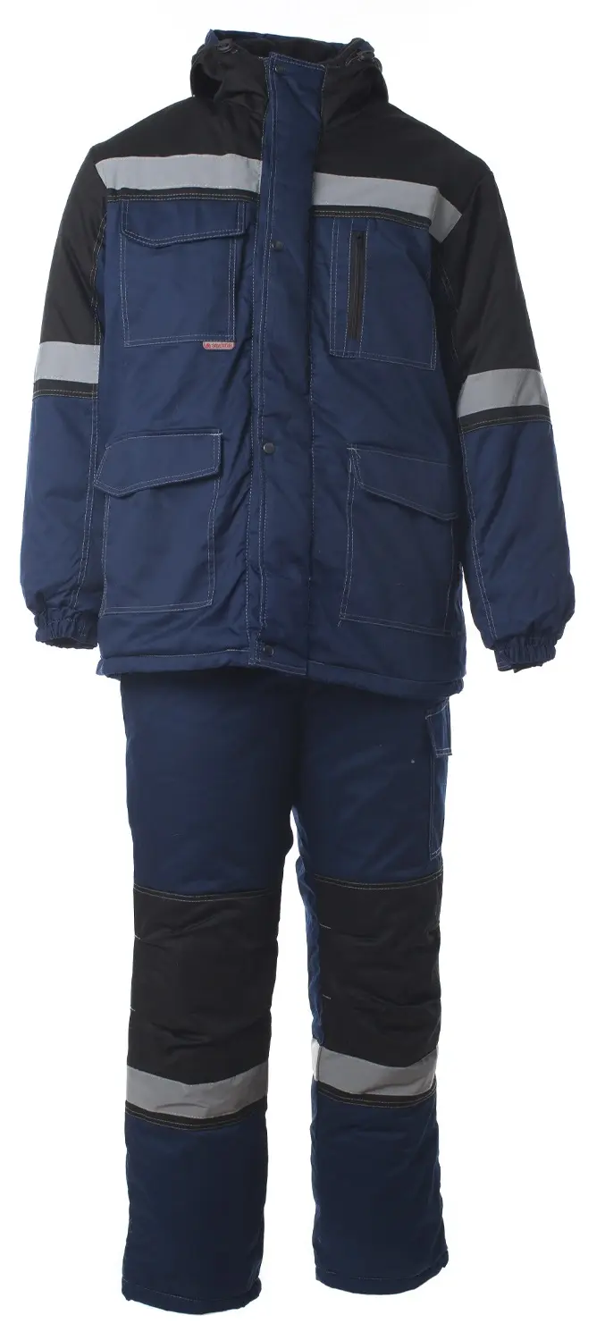 Костюм ЭДЕЛЬВЕЙС зимний с БР (т.синий/черный)