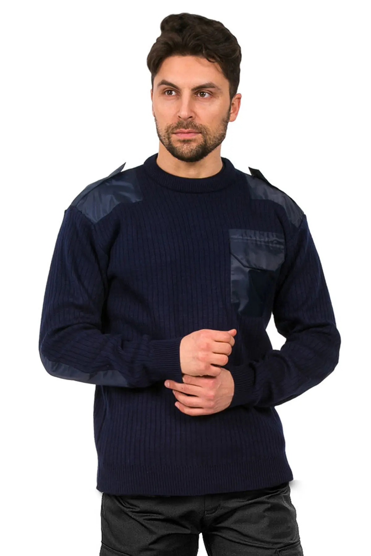 Свитер (джемпер) форменный усиленный (т.синий)