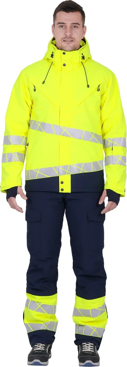 Куртка ACTIVE зимняя (желтый/синий)