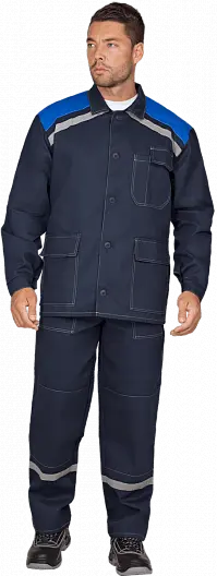 Костюм МОНТАЖ с БР (т.синий/василек)