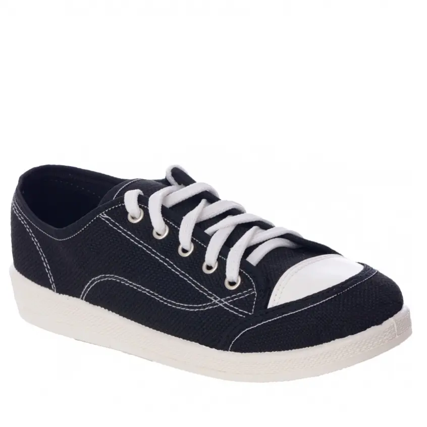 Кеды ПВХ текстильные (черный)