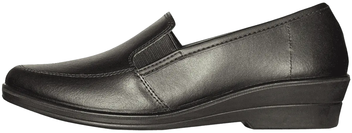 Туфли АЛМИ ПУ женские кожаные (черные)