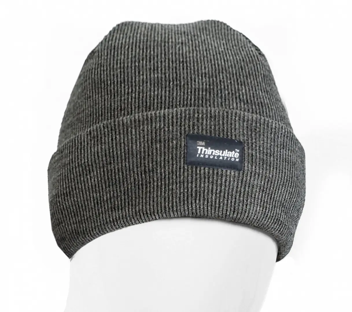 Шапка СЕВЕР трикотажная двойная утепленная (серый)