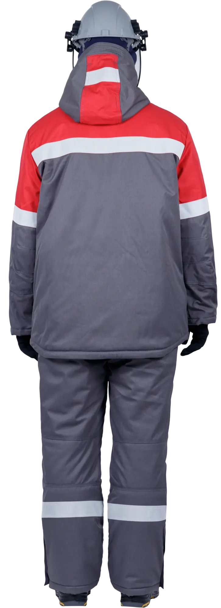 Костюм ЭЛЕКТРОСТОП ТЕРМО ЗЭТВ 62.5 зимний с БР (серый/красный)