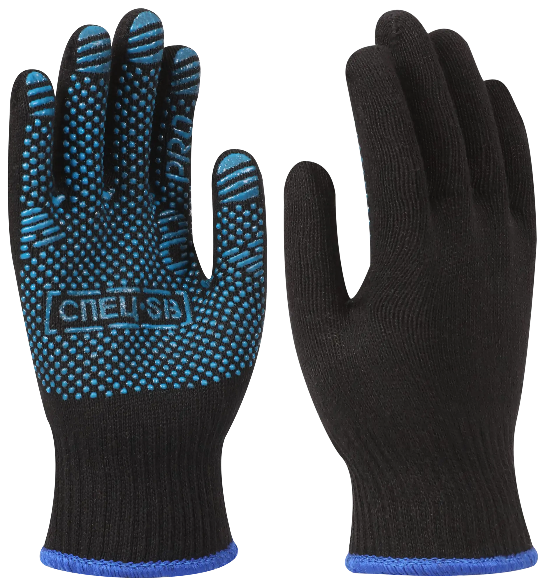 Перчатки х/б с ПВХ СПЕЦ-SB®PRO ОТГРУЗКА ПО 10 ПАР